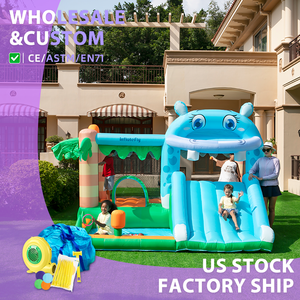 Château gonflable Doctor Dolphin pour enfants avec toboggan, utilisation à domicile, fête, château gonflable avec toboggan, château gonflable - Product Image 1
