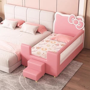 Letto Principessa Comodo per Bambine, Letto Hello Kitty per Bambini, Letto Componibile Allargato, Adatto per Camera <span class=keywords><strong>da</strong></span> Letto di Adulti e Casa - Product Image 2