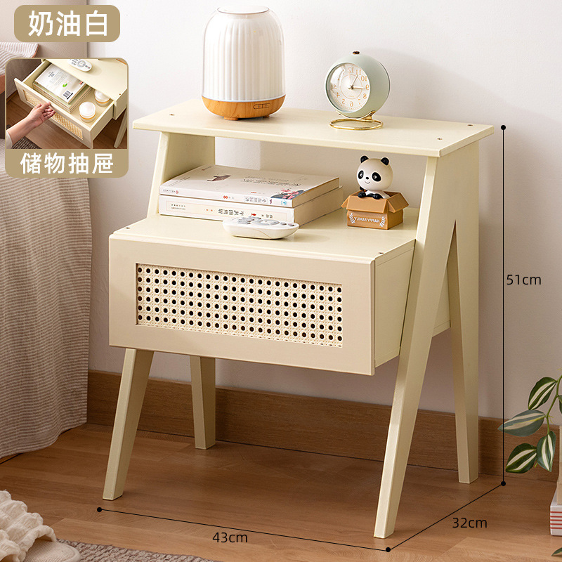 [Popular Style] Imitation Rattan Mesh Pattern - Cream White