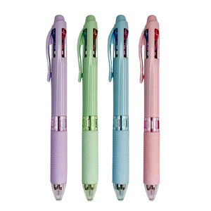 Penna a Sfera Multicolore 4-in-1 Verde <span class=keywords><strong>Blu</strong></span> Rosso Nero 0,7MM con Impugnatura Morbida in Gomma Protettiva - Product Image 5