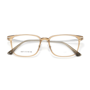 กรอบแว่นตา Danyang Unisex TR90 อัลลอยด์ รุ่น 8097 51-18-146 น้ำหนักเบา เลนส์เรซิ่นทรงสี่เหลี่ยม แว่นอ่านหนังสือ - Product Image 1