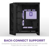 2025 nuevo NZ/XT H9 Flow negro blanco Mid-Tower ATX Gaming Glass View PC Case con 4 ventiladores preinstalados para Gaming Desktop DIY PC