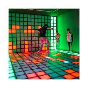 Juego Interactivo <span class=keywords><strong>Escape</strong></span> Active, Piso de Rejilla de Píxeles LED, Baldosas de 25 cm, Arena de Habitación, Activar Luz LED, Juegos de Piso Lava - Product Image 2