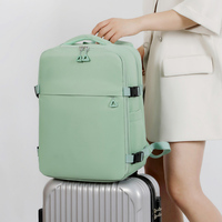 Sac à dos pour ordinateur portable avec fermeture éclair, en tissu Oxford, durable, pour affaires, réduction de la charge, voyage en avion, capacité 20-39L