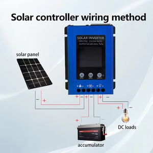 อินเวอร์เตอร์ไฟฟ้า 24V12V 110V คลื่นไซน์บริสุทธิ์ 200W อินเวอร์เตอร์สำหรับบ้าน กระแสชาร์จ PWM 10A อินเวอร์เตอร์พลังงานแสงอาทิตย์แบบออฟกริด - Product Image 2