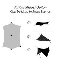 KingGear — tente de Camping étanche et Durable, protège du soleil, du vent, de la pluie, de la neige, résistante aux UV, abri de voiture pliable, bâche hexagonale