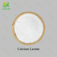 Lactate de Calcium de Qualité Alimentaire Fermenté en Usine, Poudre CAS 814-80-2 E327, Supplément de Calcium Neutre, Sac de 25 kg, Vente en Gros FCL
