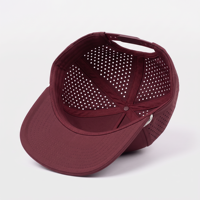 Casquettes de sport personnalisées en PVC avec logo, pour hommes, à 5 panneaux, avec cordon, style snapback, pour le golf, vente en gros