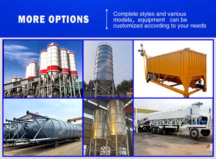 SDCAD 30 50 100 200 150 300 Ton Bolted Cement Silo Small Cement