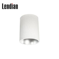Plafond monté carré tube réglable 18w 15w 12w 10w preuve de l'eau cob surface monté 7w downlight cylindrique spot éclairage