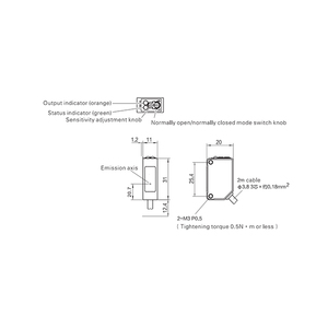 AkuSense PTL-D30N Flat Digital Diffuse Reflection Photoelectric <b>Sensor</b> Transducer Mini <b>Switching</b> for PTL-D30N PTL-D30N - Product Image 4