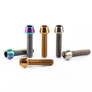 Hot Selling <b>M3</b> M4 M5 M6 M8 M10 Titanium Hexagonal Cup Head <b>Screw</b> Gold Gr5 Titanium Bolt - Product Image 3