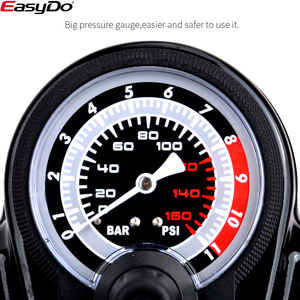 Kam ping — pompe à vélo en aluminium de <span class=keywords><strong>sol</strong></span>, pompe de bicyclette/basket-ball/Football avec jauge, nouvelle collection - Product Image 6