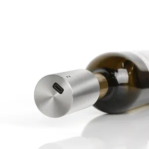 New Launch Product Private Label USB Rechargeable Electric Automatic Wine Pump Vacuum Stopper Keep Wine Fresh