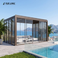 Pergola en aluminium sur mesure pour entrepreneurs et constructeurs, toit à lamelles en aluminium, structure en aluminium 6063 pour terrasse extérieure