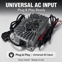 Chargeur de batterie 43,8 V 10 A LNLEE 12S LiFePO4 à refroidissement silencieux et longue durée de vie pour nettoyeur de rue et polisseuse de sols - Commande en gros