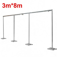 Support de toile de fond en tissu pour mariage, arche en fer extensible, support de toile de fond pour réception, pour décorations de mariage