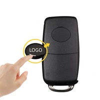 Autocollant de logo de clé de voiture en aluminium de luxe auto-adhésif de 14 mm, personnalisable avec logo