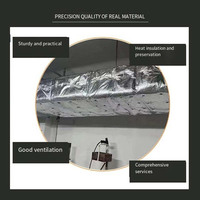 Rouleau de gaine d'air isolée en aluminium flexible pour système de ventilation CVC, isolation thermique