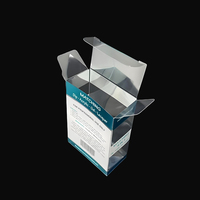 Fabrication de boîtes d'emballage carrées transparentes en PET recyclables et écologiques, imprimées sur mesure OEM/ODM, boîtes en plastique pliables transparentes