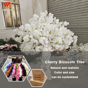 Árbol de Flores Artificiales de Cerezo Blanco Personalizable LEDA, Centro de Mesa para Bodas y Eventos - Product Image 3