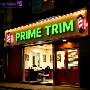 Letras con Halo LED Personalizadas, Letrero Comercial Retroiluminado de Acrílico y Metal para Publicidad de Marca de Salón, Letrero Luminoso LED de Alto Brillo - Product Image 4