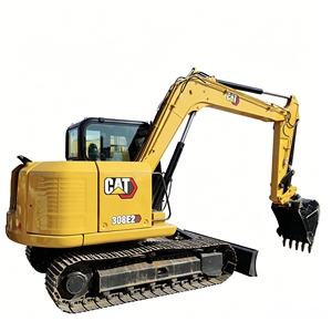Mini-excavatrice sur chenilles hydraulique Caterpillar CAT 308E2 de 8 tonnes pour l'aménagement paysager, modèles CAT 303E 304CR 305.5E2 306E2 - Product Image 1