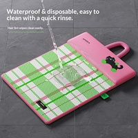 Tapis pour animaux de compagnie en tissu technique rafraîchissant, imperméable, pliable, portable, avec poignée, pour les voyages en voiture et en extérieur