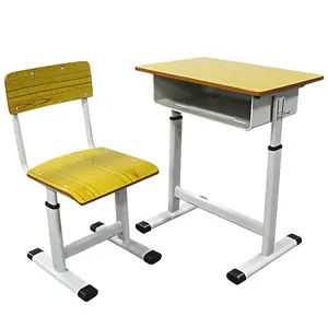 Prix bon marché Mobilier scolaire pour adultes Table et chaises d'école universitaire Chaise d'étudiant à domicile pour l'étude
