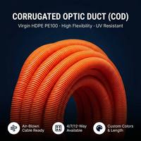 Труба HDPE COD SN4 SN8 с защитой от УФ-излучения, в рулонах по 100 м, для внешней оболочки подземных кабелей оптоволокна и телекоммуникационных линий