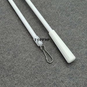 Hot Sale Fiberglass <b>Curtain</b> Baton Handle Stick <b>with</b> Metal <b>Hook</b> - Product Image 2