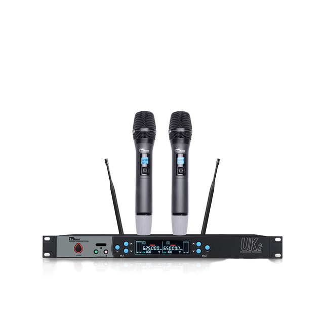 Nuoxun UK.2 Professional Wireless Microphone with BNC Antenna for Home Entertainment & Karaoke
