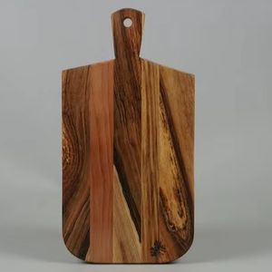 Planches à découper en bois pour cuisine repas servant ensemble de planche à découper en bois de bambou hacher à la main de l'inde - Product Image 1