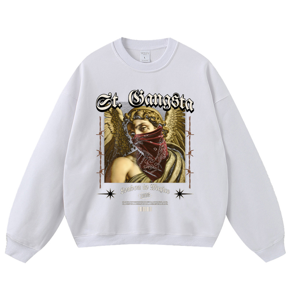 White crew neck