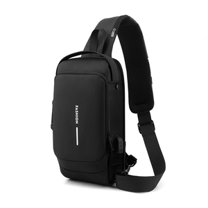 Custom Logo Waterproof Chest Bags Anti Theft Designer USB Crossbody Sling Bags for Men Fashion Chest Pack Single Shoulder Bag - Product Image 6