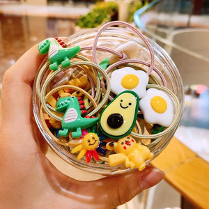 Lot d'accessoires pour cheveux unisexe pour enfants, série fruits en résine de luxe, motif dessin animé mignon, 20 cm, Saint-Valentin - Product Image 3