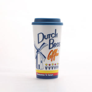 Tasse à café en <span class=keywords><strong>plastique</strong></span> réutilisable, Logo personnalisé imprimé, ml - Product Image 6