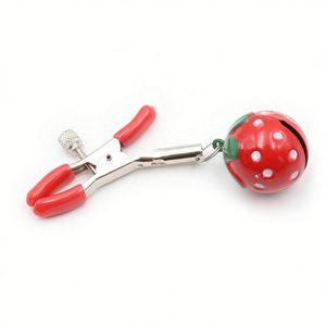 Yesi BDSM pinces à mamelon adulte mature fraise anneau cloche érotique pinces à seins jeux jouets sexuels pour Couples 2.5cm diamètre de cloche - Product Image 4