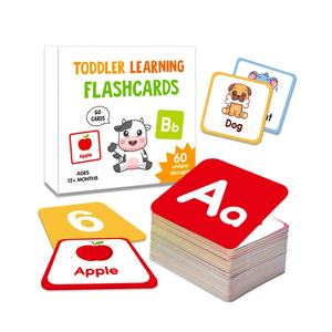 ชุดการ์ดแฟลช<span class=keywords><strong>สอง</strong></span>ด้าน 60 ชิ้น สำหรับเด็กเล็ก ฝึกภาษาอังกฤษ พยางค์ คำศัพท์ ตัวเลข <span class=keywords><strong>รูป</strong></span>ทรงเรขาคณิต สี ฝึกการเรียนรู้ - Product Image 1