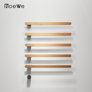 Porte-serviettes chauffant <span class=keywords><strong>mural</strong></span> électrique moderne avec surface PVD approuvée CE pour salle de <span class=keywords><strong>bain</strong></span> - Product Image 1