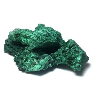 자연 치유 원시 돌 녹색 말라카이트 크리스탈 석영 원시 돌