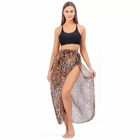 Pareo de Playa 100% Rayón, Falda Envolvente, Cubre Traje de Baño, Tie Dye