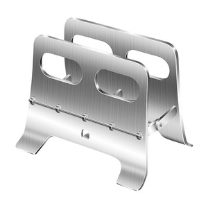 Stainless Steel Cutting Board Rack L Size Heavy Duty Automatic Clamping Kitchen Storage Rack Countertop Use - Product Image 2