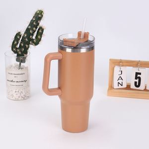 Gobelet isotherme de voyage pour voiture H1.0 avec poignée, 40 oz, couvercle, paille, antidérapant, OEM ODM, logo personnalisé - Product Image 6
