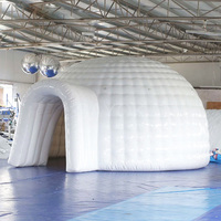 Tente de fête gonflable géante Aero Stock Tente de maison gonflable pour événements Tente igloo gonflable interactive avec LED