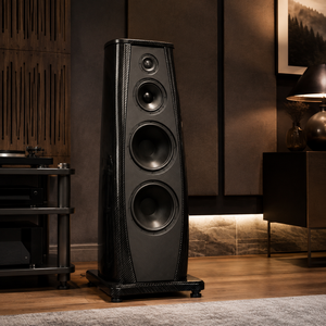 Boîtier d'enceinte haut de gamme en fibre de carbone 3K sur mesure, enceinte colonne premium - Product Image 5