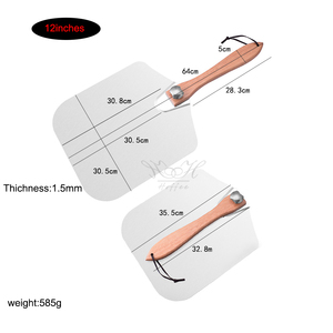 Logo personnalisé <span class=keywords><strong>Pelle</strong></span> à <span class=keywords><strong>pizza</strong></span> avec manche en bois pliable en métal et aluminium pour accessoires de four de <span class=keywords><strong>12</strong></span> <span class=keywords><strong>pouces</strong></span> Outils pour gâteaux à <span class=keywords><strong>pizza</strong></span> - Product Image 2