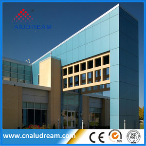 Panneau composite en aluminium ACP Alucobond Revêtement mural 4'x8' Blanc Ignifuge Miroir Doré - Product Image 4