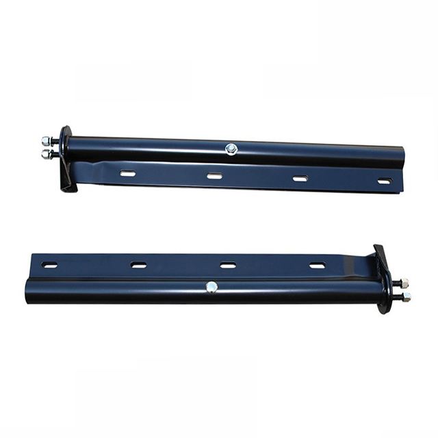 Straight Spring Loaded Mud Flap Hanger,Round Tube Style,Bolt Spacing, 30" Length