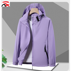 Costume d'extérieur coupe-vent randonnée alpinisme veste veste de pluie transfrontalière imperméable mince coupe-vent monocouche costume - Product Image 6